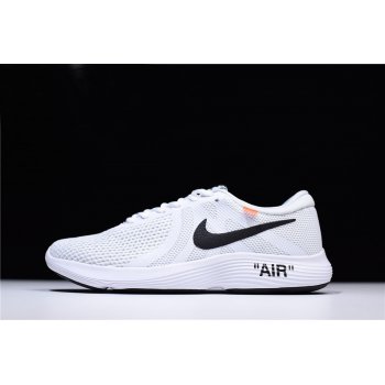 Off-White x Nike Revolution 4 White Running Shoes Mens and WMNS Size 908988-012 Shoes